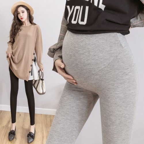 Pregnant Women Leggings Autumn Wear Knitting Cotton Abdominal Support Maternity Clothes Pregnant Clothes Ankle-length Pants