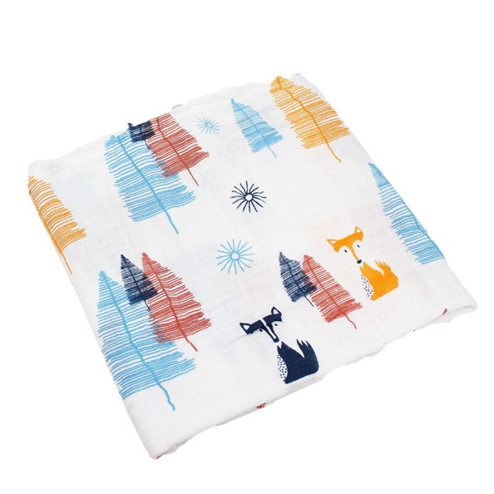 Imebaby baby blanket bath towel 120 * 110cm cotton muslin newborn sw blanket bath towel wrapped blanket child bedding blanket
