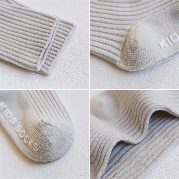 3 Pairs/lot Children's Socks Solid Striped Summer Spring Boy Anti Slip Newborn Baby Socks Cotton Infant Socks For Girls