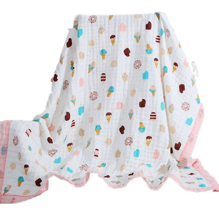 Baby Muslin 6 Layers 110*110 120*150 Blanket for Newborn Baby sleeping blanket breathable infant kids soft cotton baby blankets