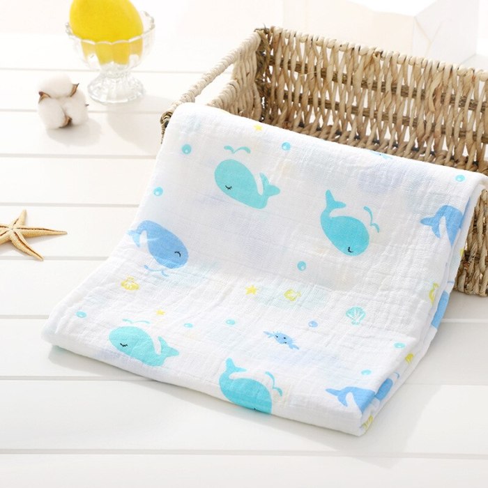 1pc 100% Cotton Newborn Swaddles Soft  Baby Boy Girls Blankets Bath Gauze Infant Wrap Sleepsack Stroller Cover Play Mat