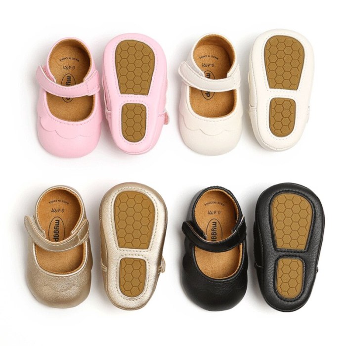 Baby Shoes Infant Newborn Baby Girl Princess Non-Slip Lace Flower Baby Shoes Solid First Walkers