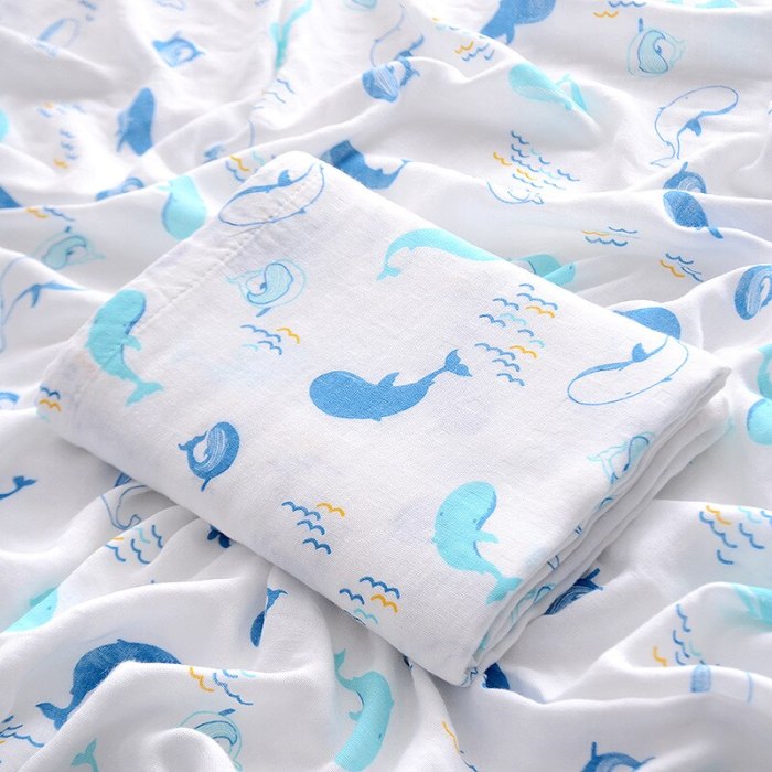 Double Bamboo Muslin Blanket Baby Wrap Swaddle Blanket Kids Baby Bath Towel Blankets Newborn Blanket Swaddle Cotton Bedding