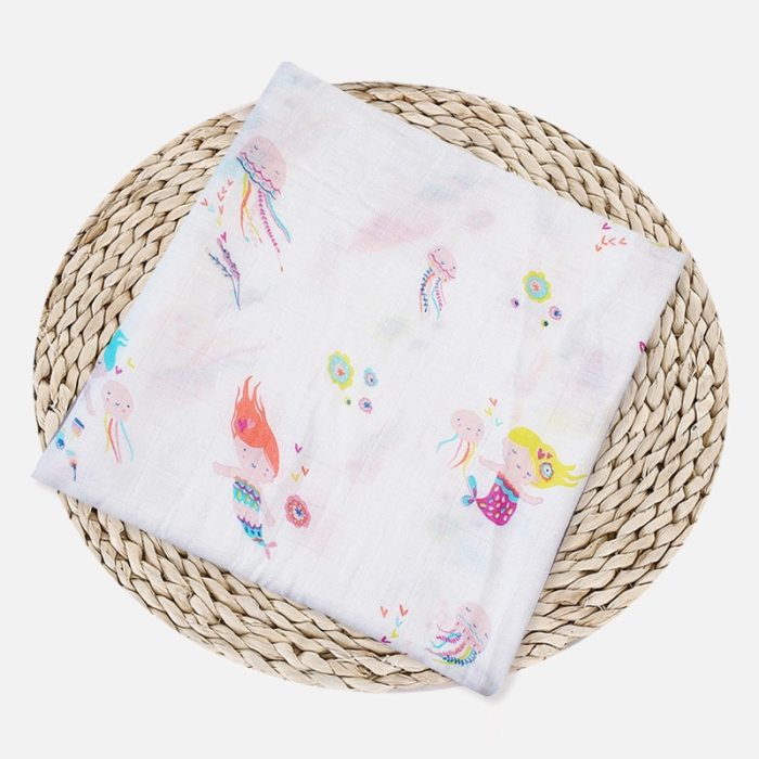 1pc 100% Cotton Newborn Swaddles Soft  Baby Boy Girls Blankets Bath Gauze Infant Wrap Sleepsack Stroller Cover Play Mat