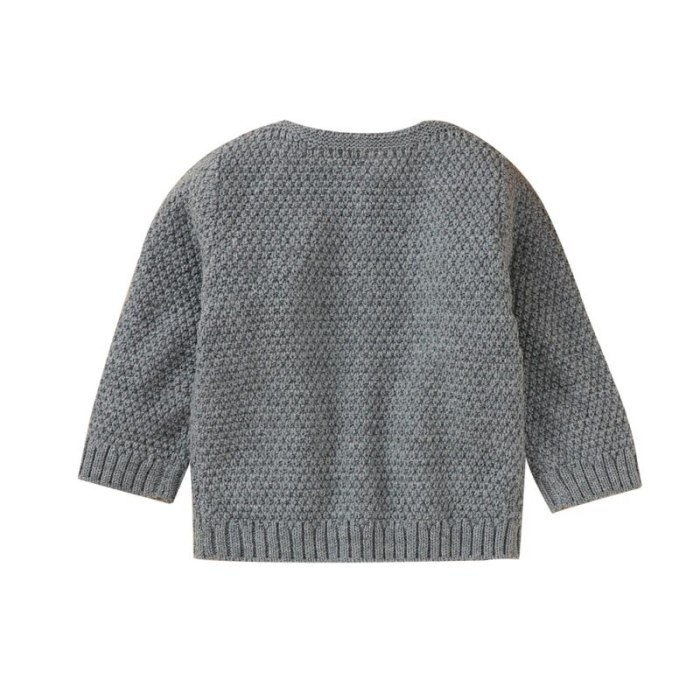 Newborn Baby Coat  Cardigan Autumn Spring Knitted Sweater Children Long Sleeves Sweater