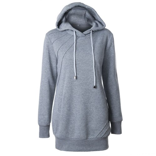 Fashion Autumn Lady Hoodies Women Female Long Sleeve Pink Gray Hooded Sweatshirt Tops Tracksuit Jackets Coat Lady Pullover