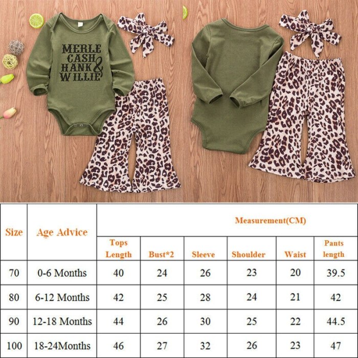 Toddler Girl Clothes Newborn Infant Baby Autumn Long Sleeve Bodysuit+Pants+Headband Outfits 3Pcs Set Costume Clothing 0-24M