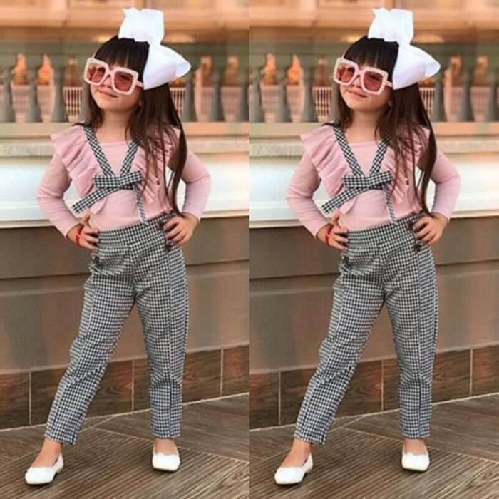 Toddler Baby Girl Ruffle Cute Tops Plaids Pants Leggings 2Pcs Outfits Suit Clothes Clothing