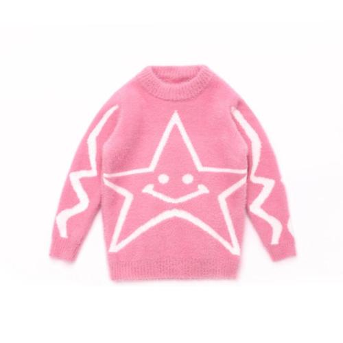Baby girls spring warm jacket 3-13T children Mink fleece sweaters kids pullovers winter velvet sweaters bottoming shirt outfit