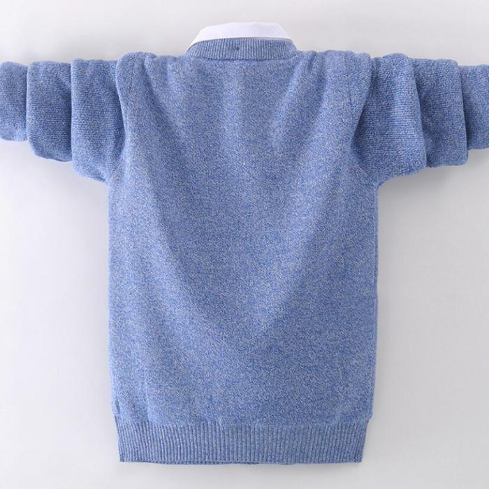 Boys pure cotton sweaters boys pullovers long sleeve knitted sweaters