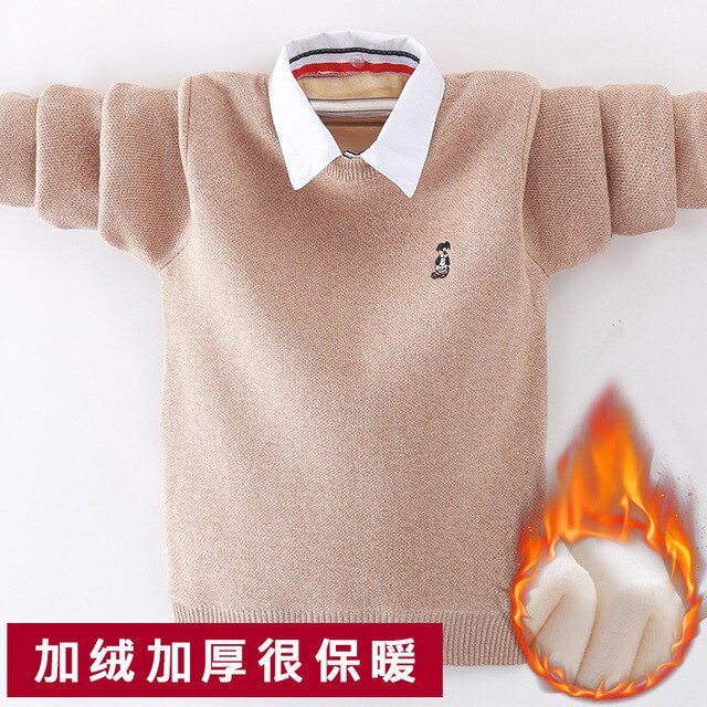 Boys pure cotton sweaters boys pullovers long sleeve knitted sweaters