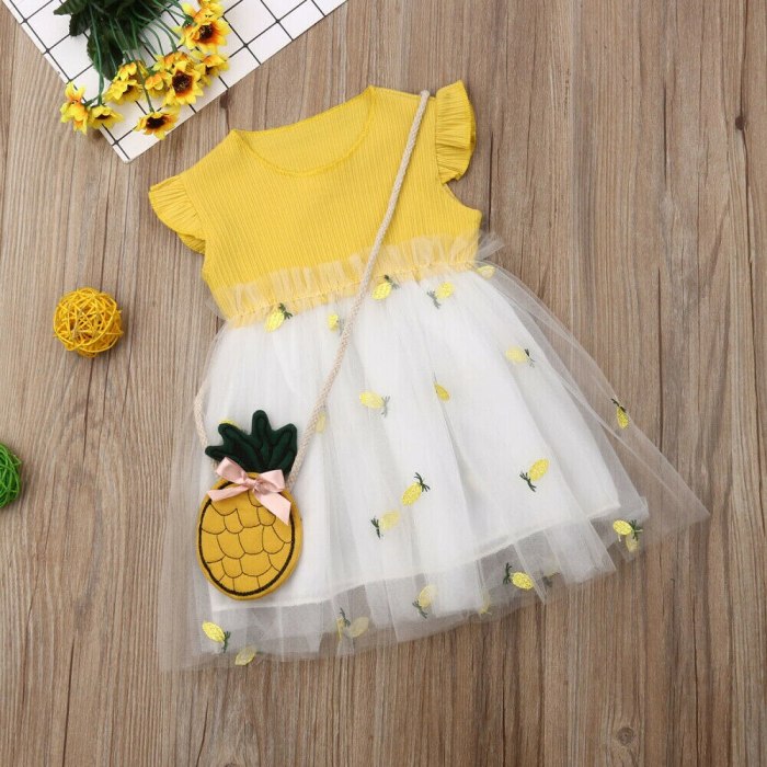 Newest Fashion Toddler Baby Girl Clothes Sleeveless Ruffle Princess Party Pageant Tutu Tulle Dress