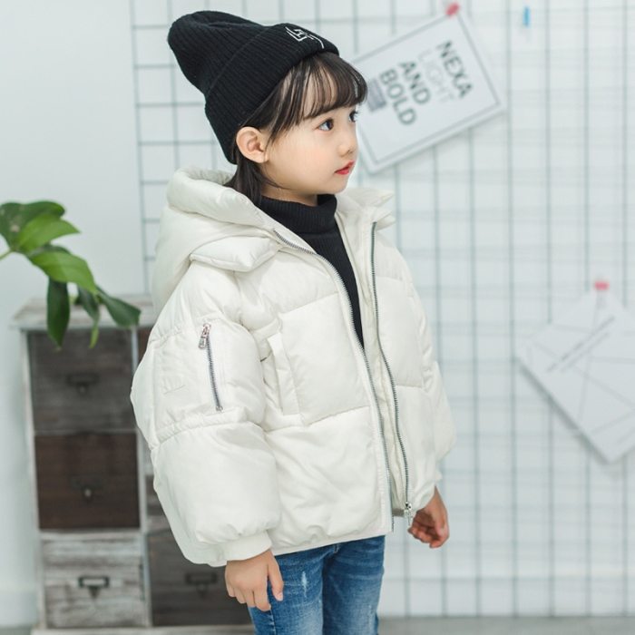 Girl  Winter Warm Hooded  Cotton-Padded Clothes Kids Warm Down Jacket