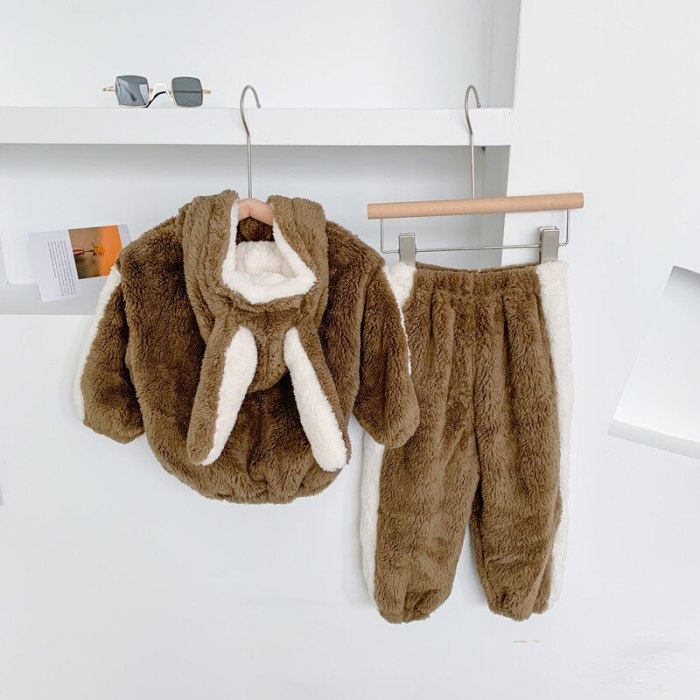 Children‘s Clothes Arctic Velvet Winter New Outer Wear Warm Suit