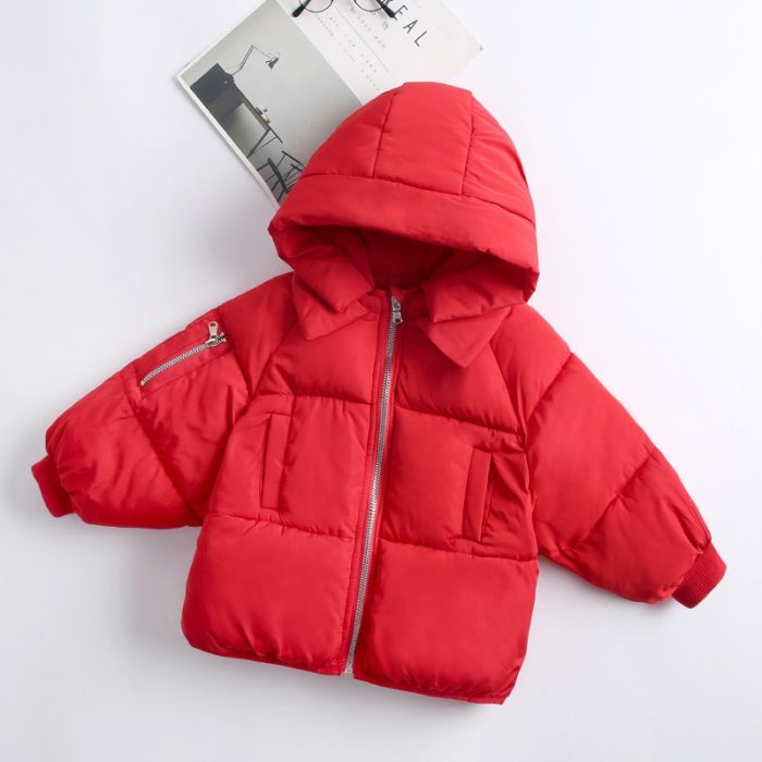 Girl  Winter Warm Hooded  Cotton-Padded Clothes Kids Warm Down Jacket