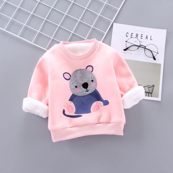 Winter Padded Pullovers Clothing Toddler Sweatshirts