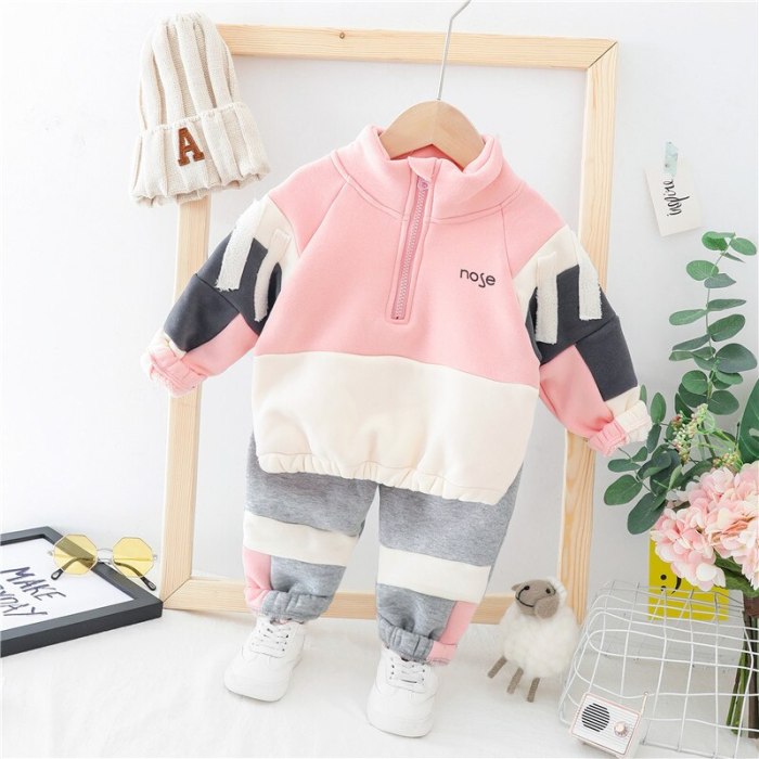 Fashion Baby Boys Clothes Autumn Winter Warm Baby Girl Clothes Kids Sport Suit Outfits Newborn Baby Clothes Infant Clothing Sets