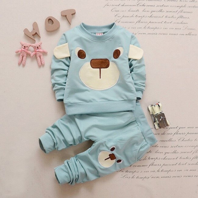 Baby Girl Clothing Sets Baby Boy Clothes For Baby Casual Cartoon T-shirt+Pants 2Pcs Outfits Suit Newborn Clothes Infant Clothes