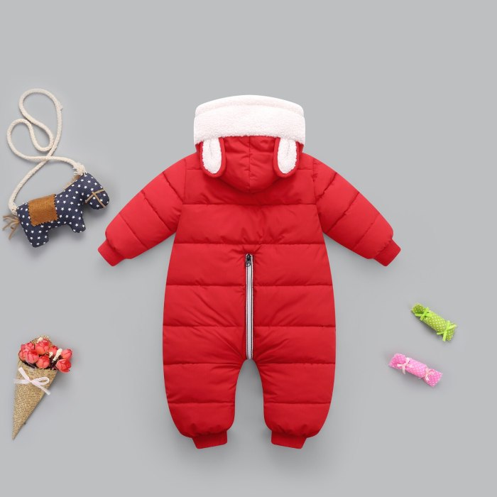 Autumn Winter Baby Clothes Romper For Girl coat Boy Jumpsuit  Cotton Overalls