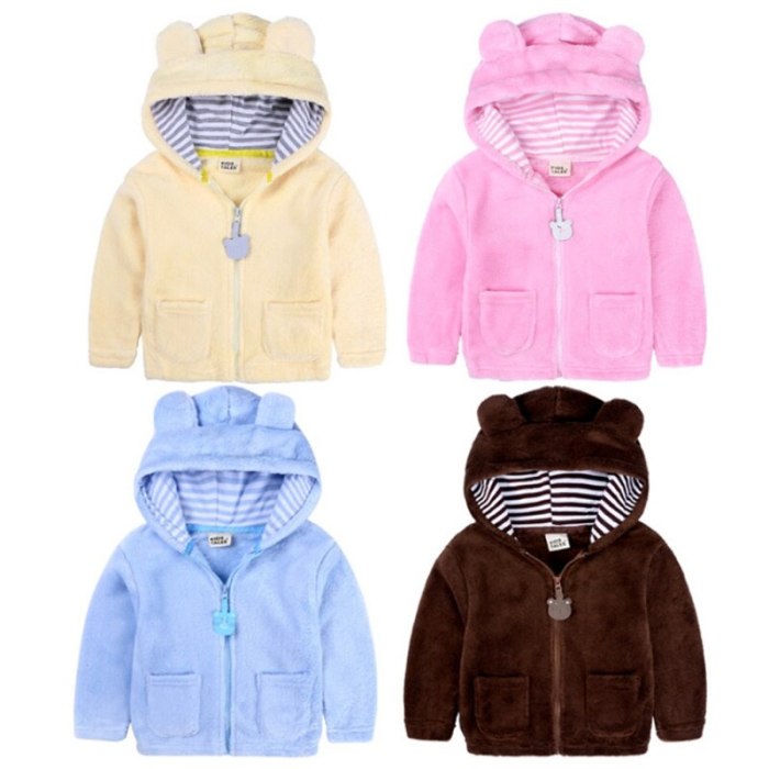 Newborn Infant Cotton Children Boys Jacket Hooded Baby  Winter Coat
