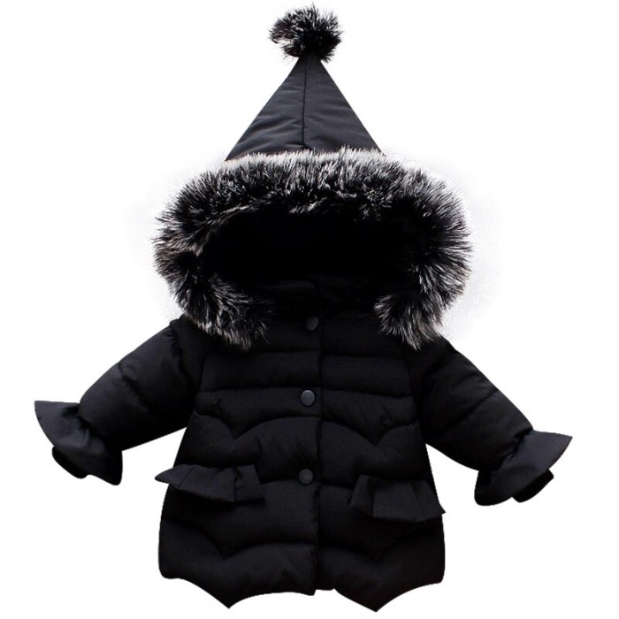 Children's baby plush cotton padded jacket winter girl's warm cotton Coat
