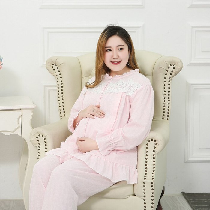 Pregnant mother breastfeeding pajamas Large size comfortable maternity Pajamas
