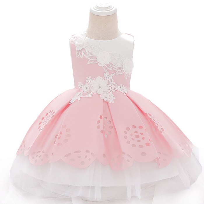 Baby Girls Clothes Infant Newborn Baptism Princess Dress  Kids Baby Party Wedding Dress