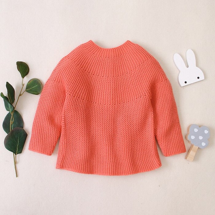 2020 Autumn New Baby Girls Knitting Sweater Jacket Little Girl Long-sleeved Single-breasted Outing Clothes