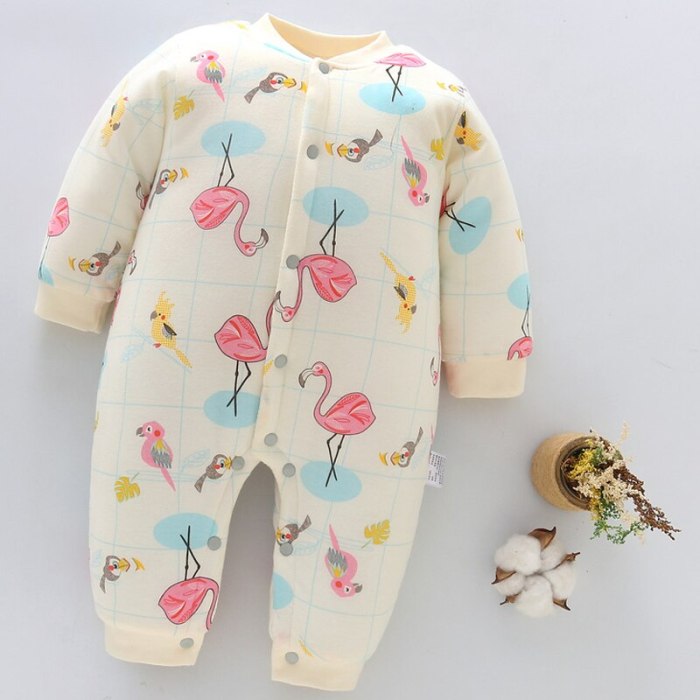 Newborn Baby Clothing 2020 Autumn Winter New Cotton Cute Kids Clothes Cartoon Baby Romper