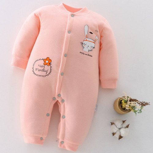 Newborn Baby Clothing 2020 Autumn Winter New Cotton Cute Kids Clothes Cartoon Baby Romper