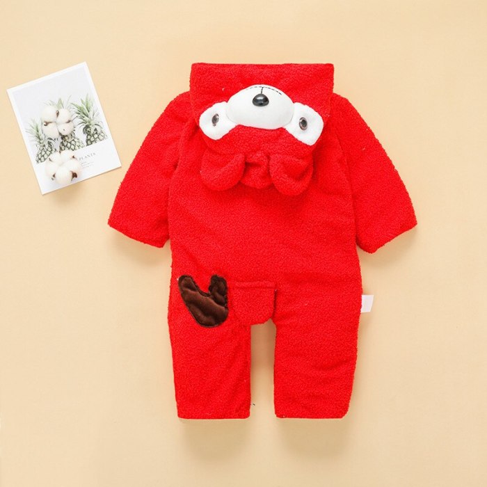 New Baby Girl Clothes Cartoon Infant Children Clothes Romper For Newborn Kids Hooded Romper
