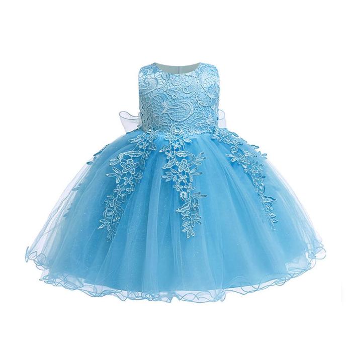 Winter Baby Girls Dress  Puffy Wedding Dress For Girls Princess 1st Birthday Girls Party Dress