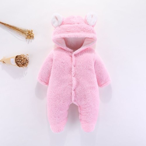 2020 Autumn Baby New Romper Infant Foot-wrapped Romper Newborn Winter Hooded Long-sleeved Romper Kids Clothing