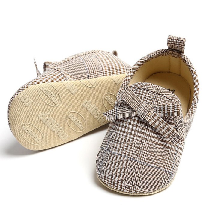 Lattice Baby First Walk Shoes Kid Girls Bow Knot Toddler Casual Shoes Baby Schoenen Soft Sole Infant Shoes