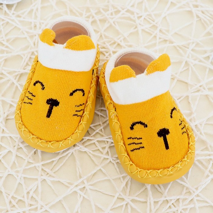 Cartoon Newborn Shoes Baby Schoenen Toddler Girls Boys Anti-Slip Socks Slipper Shoes