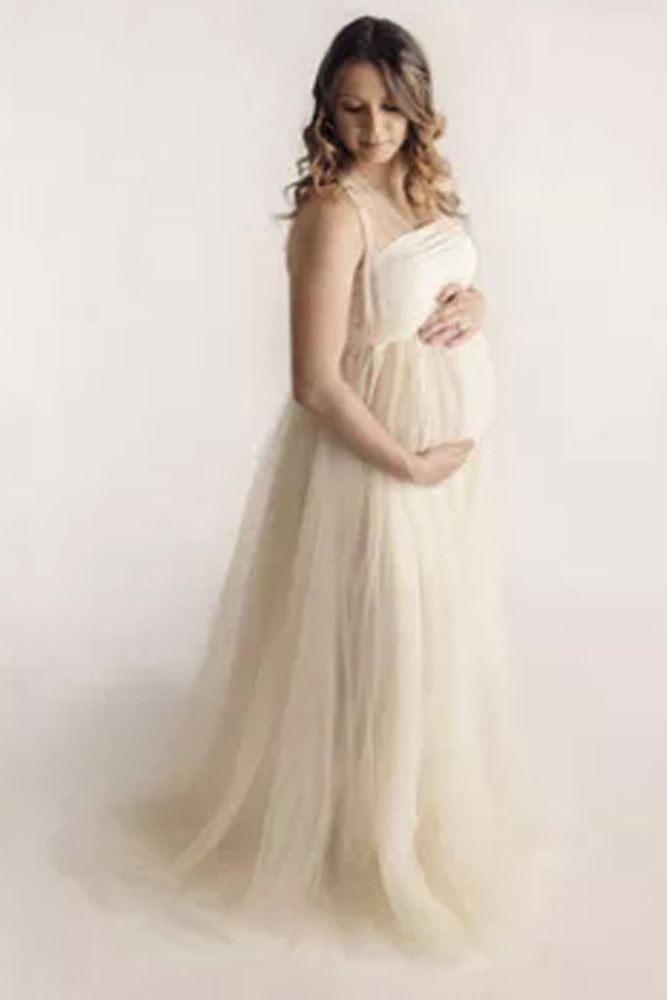 2021 New Style Sleeveless long elegant Maxi Dress for Maternity Photography