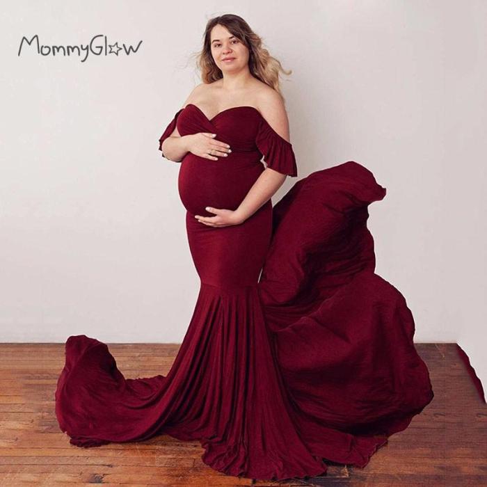 Maternity Dresses For Photo Shoot Sexy Mermaid Gown Pregnancy Dress