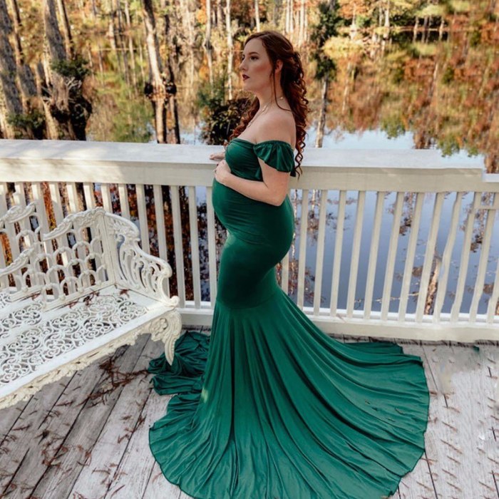 Maternity Dresses For Photo Shoot Sexy Mermaid Gown Pregnancy Dress