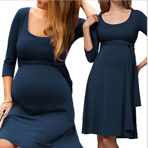 Maternity Tops Women's Pregnancy  Maternity Solid Color Shirt
