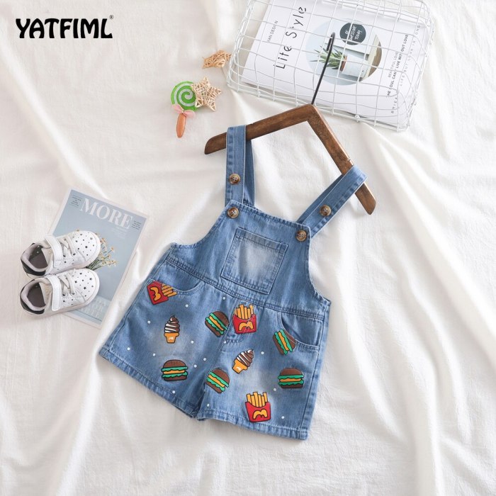 Baby Pants Boys Girls play Jumpsuit Jeans Denim  Overoles Kids Summer  Cute Overalls Pants For Kids Baby Trousers