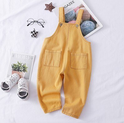 Spring boys girls fashion cotton overall 80-100cm height boys pant 1pc baby girl romper baby boy overall children pant
