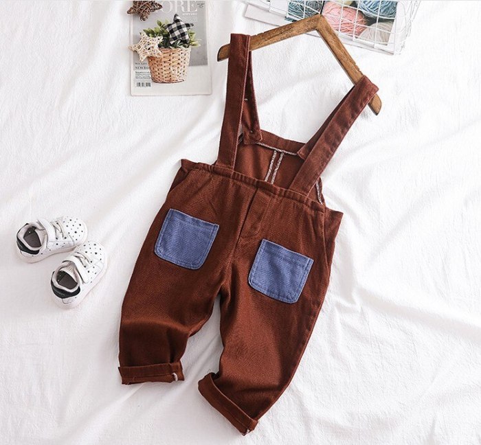 autumn patchwork pocketbaby boys overall baby girl bodyjump infant overall baby girl overall kids jeans