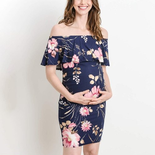 Women Maternity Clothing Pregnant Sexy Comfortable Daily Maternity Dress