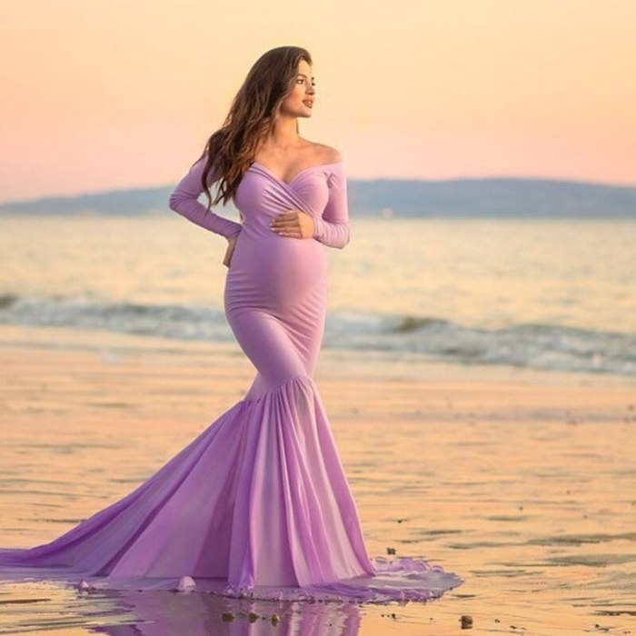 Fishtail Evening Dress Photography Maternity Dresses