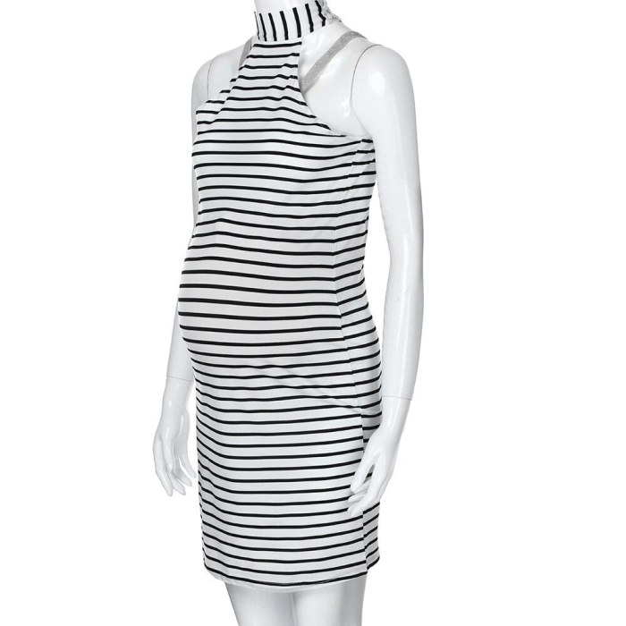 Fashion Womens maternity dressNursing Baby For Maternity Stripe Sexy Dress clothes for pregnant women Dropshipping
