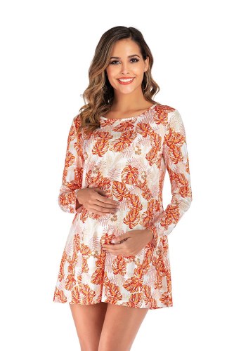 2021 Postpartum Women Autumn Long Sleeve Nursing Shirts Maternity Fashion Breastfeeding Knitted Blouse Plus Size Lactation Dress