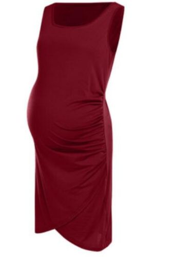Sleeveless solid color pregnant women dress  CHD20261