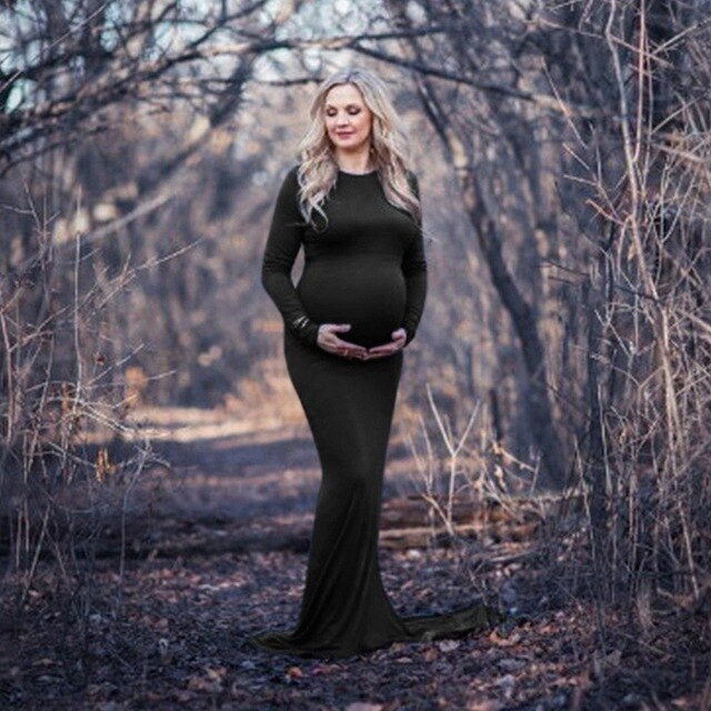 Maternity Dresses For Photo Shoot Maternity Photography Props Pregnancy Dress Photography Maxi Dresses Gown Pregnant Clothes New
