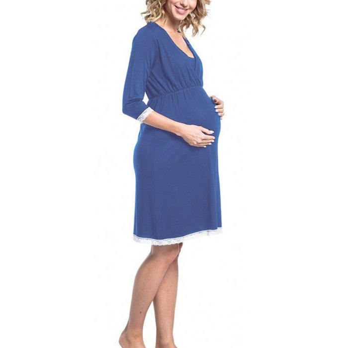 2021 Pregnancy Pajamas Sleepwear Nursing Pregnant Pijamas Premama Breastfeeding Nightgown Lace Maternity Nursing Dress Nightwear