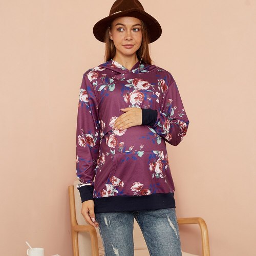 2021 hot style fashion printing multifunctional mother breastfeeding hooded sweater
